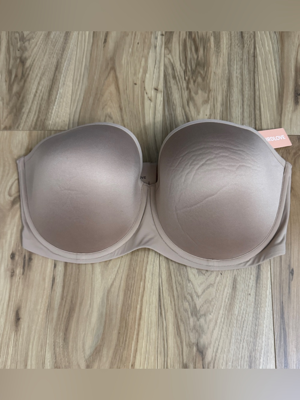 Thirdlove NWT Taupe 24/7 Classic Strapless Convertible Bra Supportive Size 42E